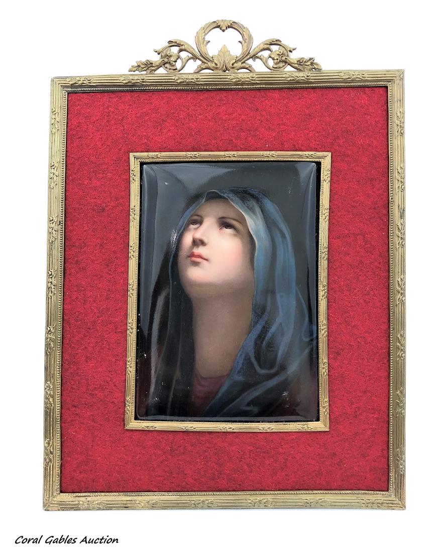 Antique European Porcelain Miniature Plaque (1 of 2)