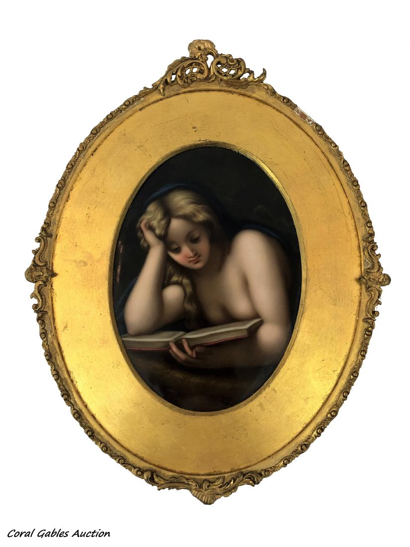 KPM style porcelain plate. (1 of 1)