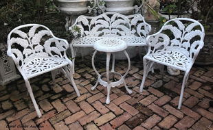 Vintage Wrought Iron Furniture For Antique Four Piece Wrought Iron Patio Furniture Set