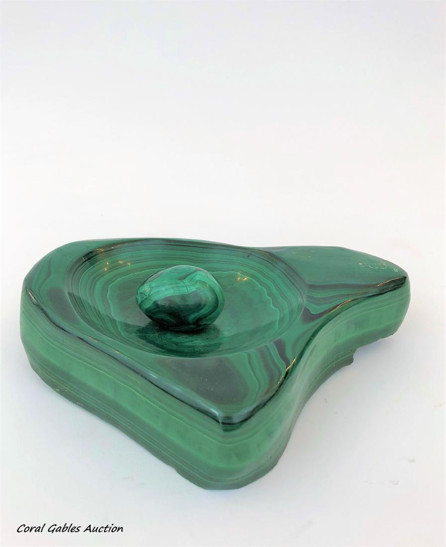 Malachite decoration piece (1 of 2)
