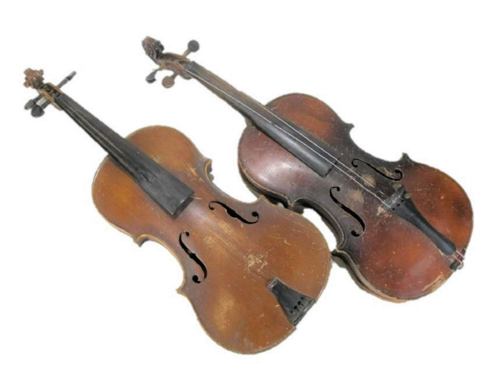 2 Antique violins, one is marked Stainer (1 of 5)