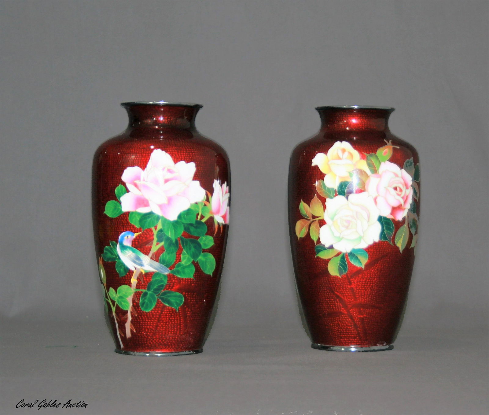 Antique couple of Japanese cloisonne (1 of 4)