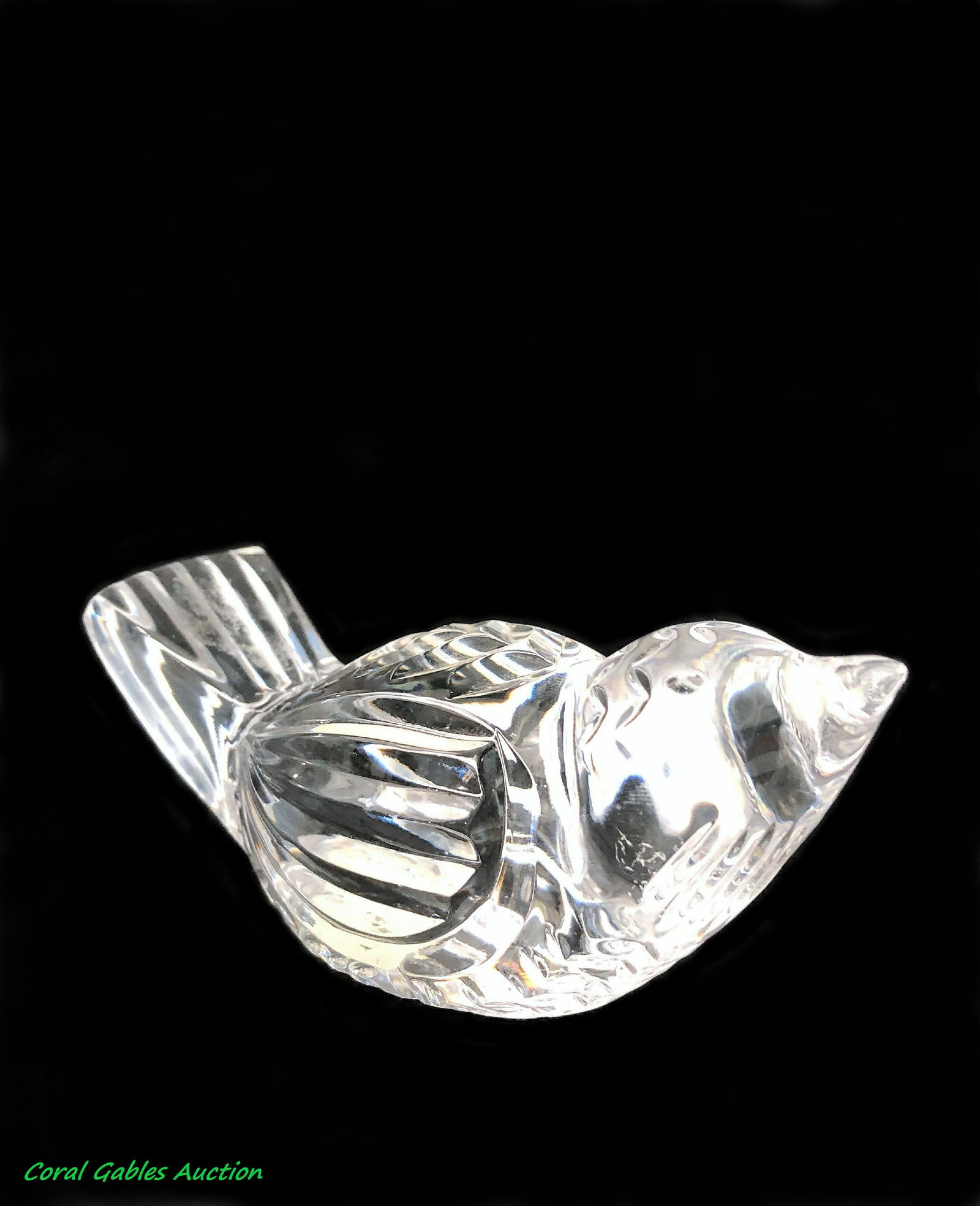 Mid Century Waterford Crystal Bird: Mid Century Waterford Crystal Bird. Measure 2 1/4"in H x 4 1/2"in W x 2"in D.