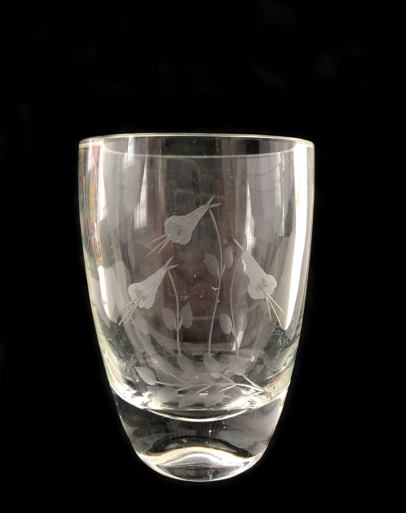 Mid Century Crystal Vase (1 of 1)