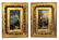Pair of Italian paintings. Oil on wood.
