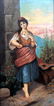 Pair of Italian paintings. Oil on wood. - 2