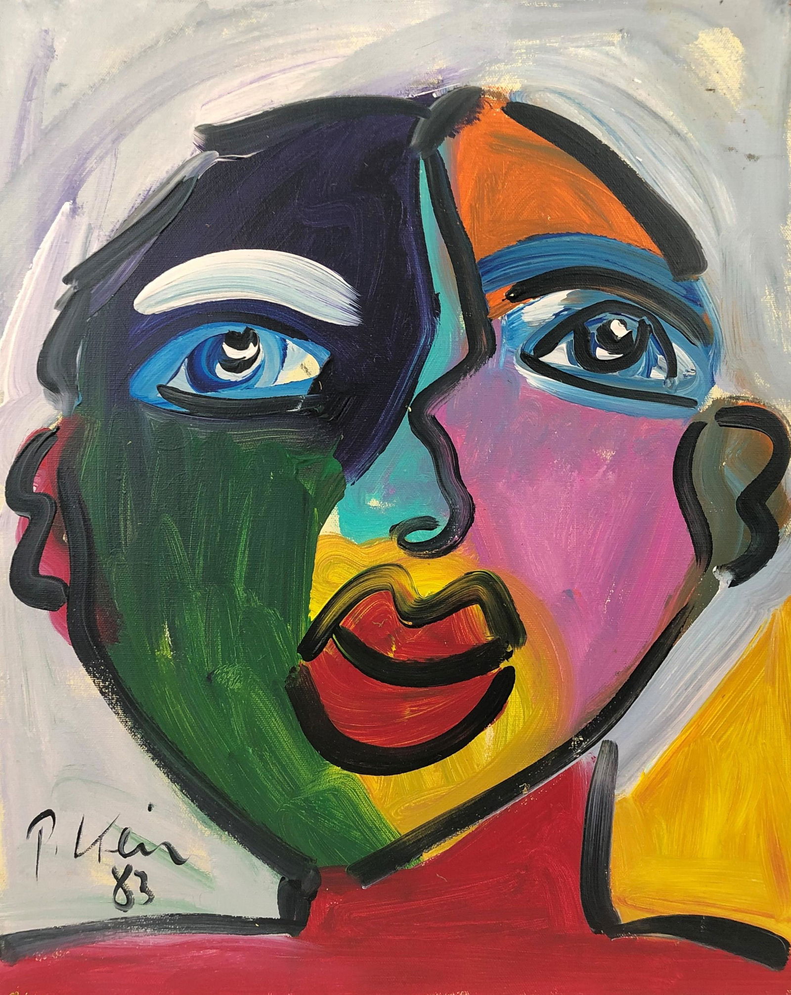 Peter Robert Keil. Oil on Canvas Painting 1983 (1 of 1)