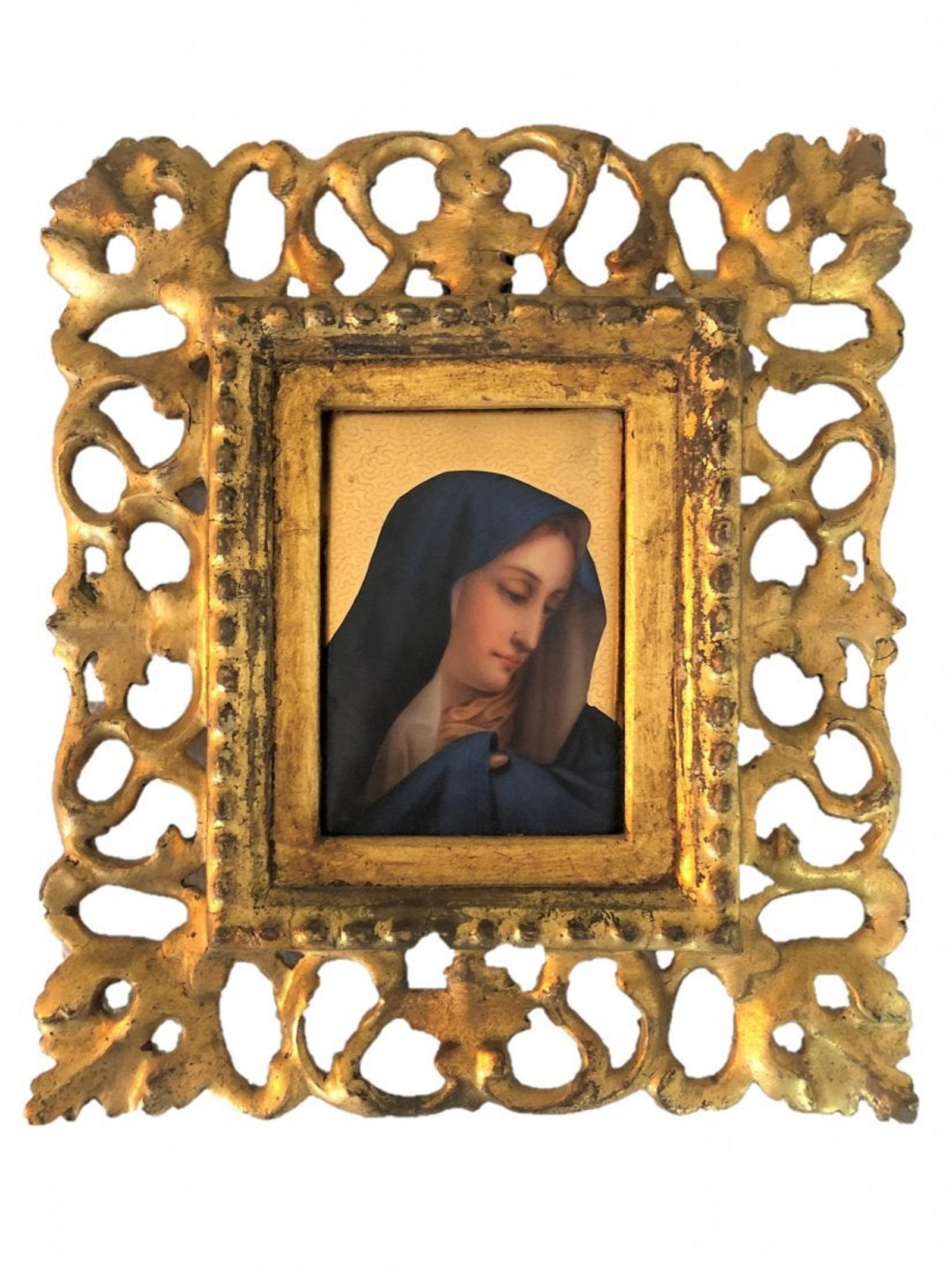 Antique Hand Painted Porcelain Plaque (1 of 2)