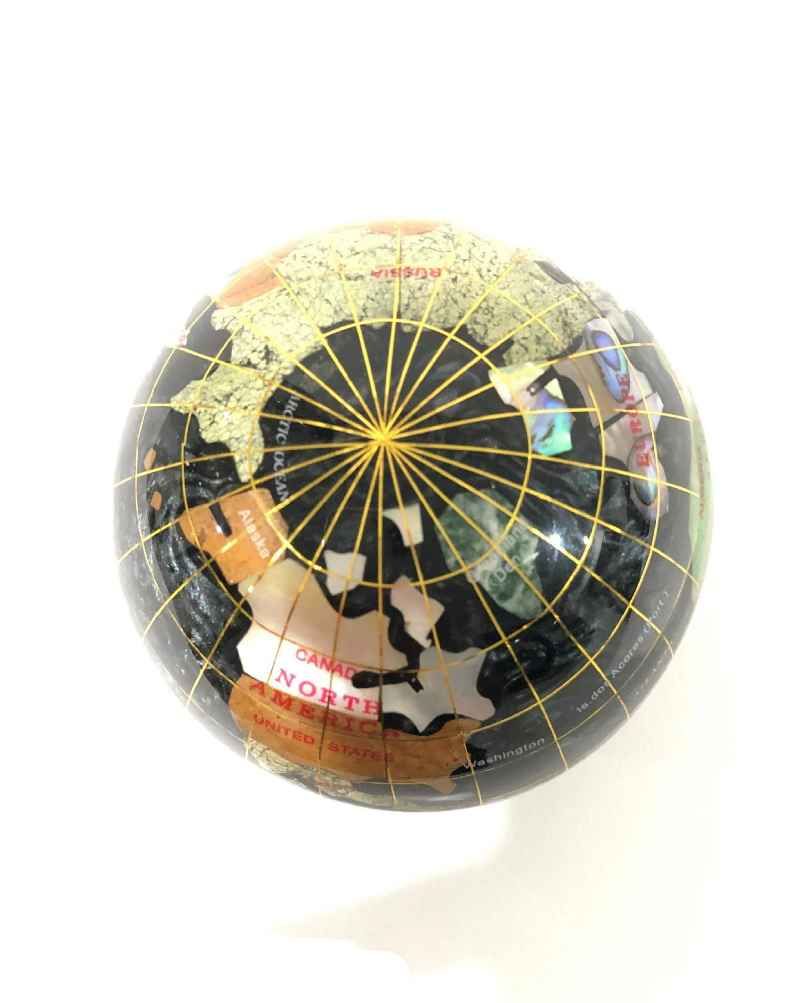 World Globe Gemstone Paperweight (1 of 2)