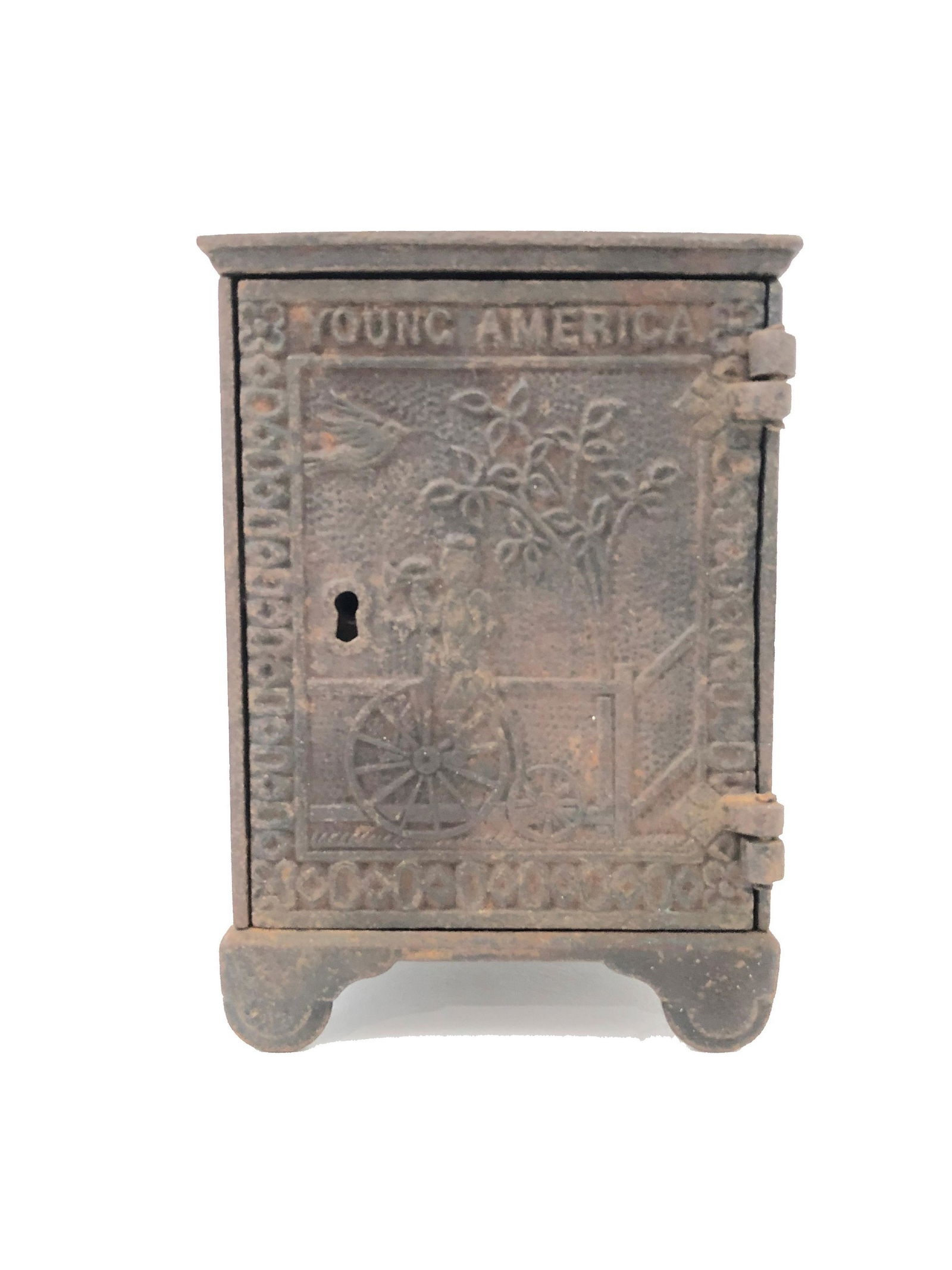 Antique Iron Coin Box (1 of 3)