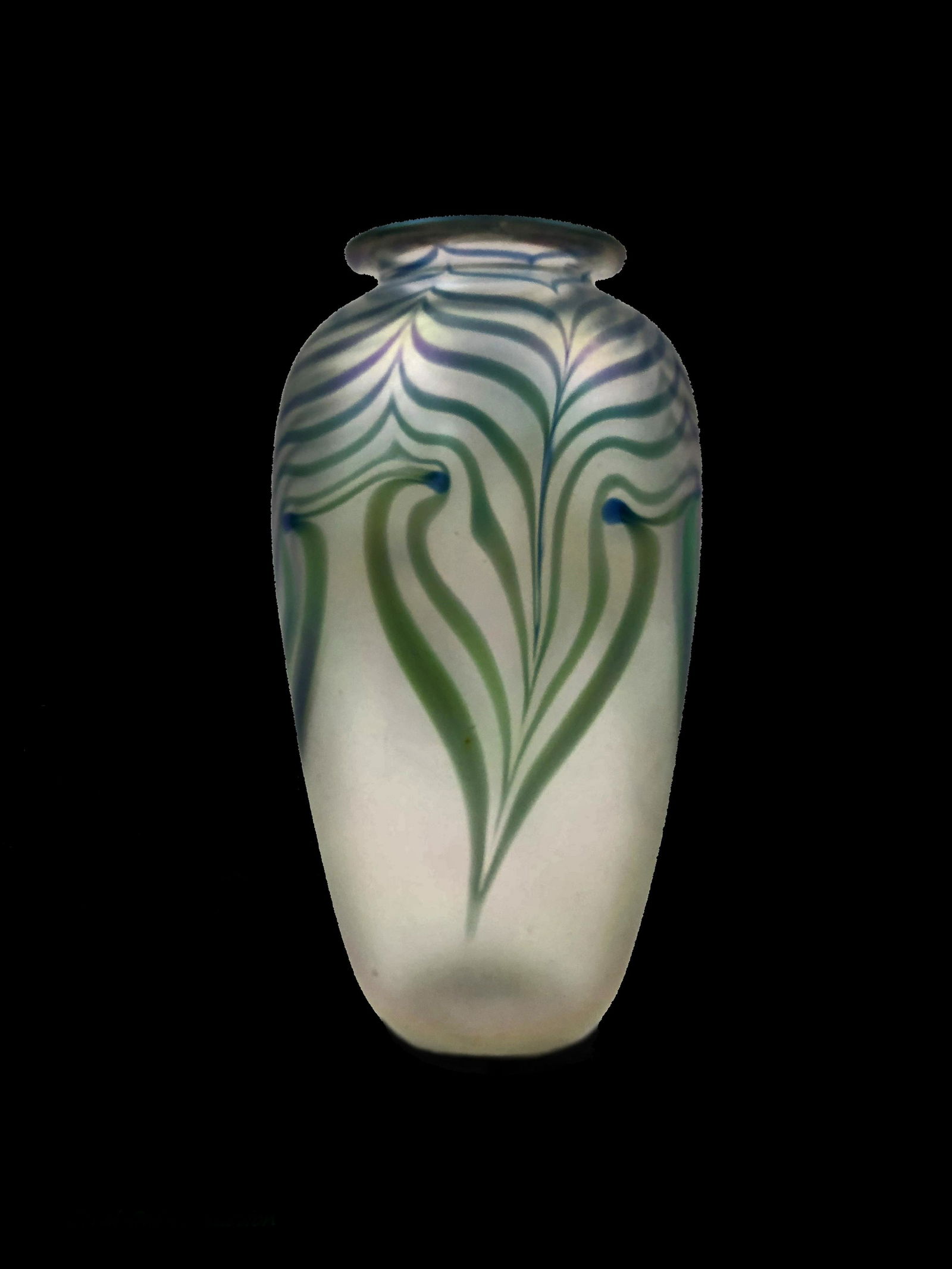 Modern Clear Art Glass Vase (1 of 3)