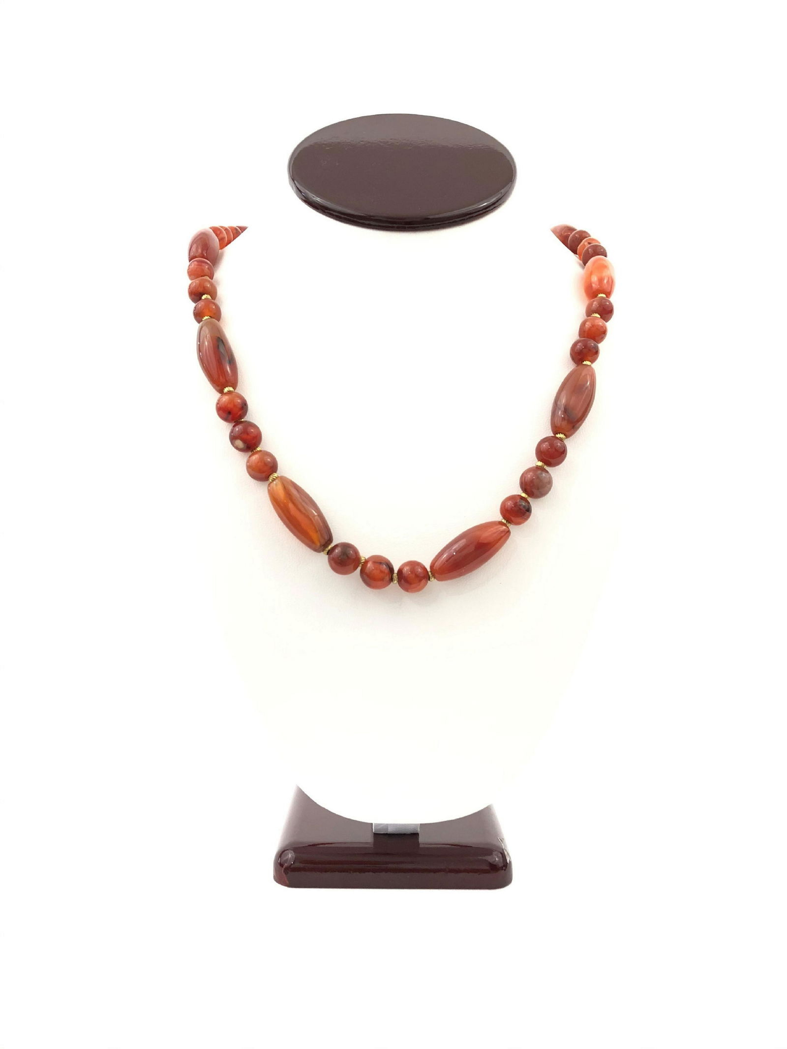 1960's Agate and Gold Filled Necklace. (1 of 1)