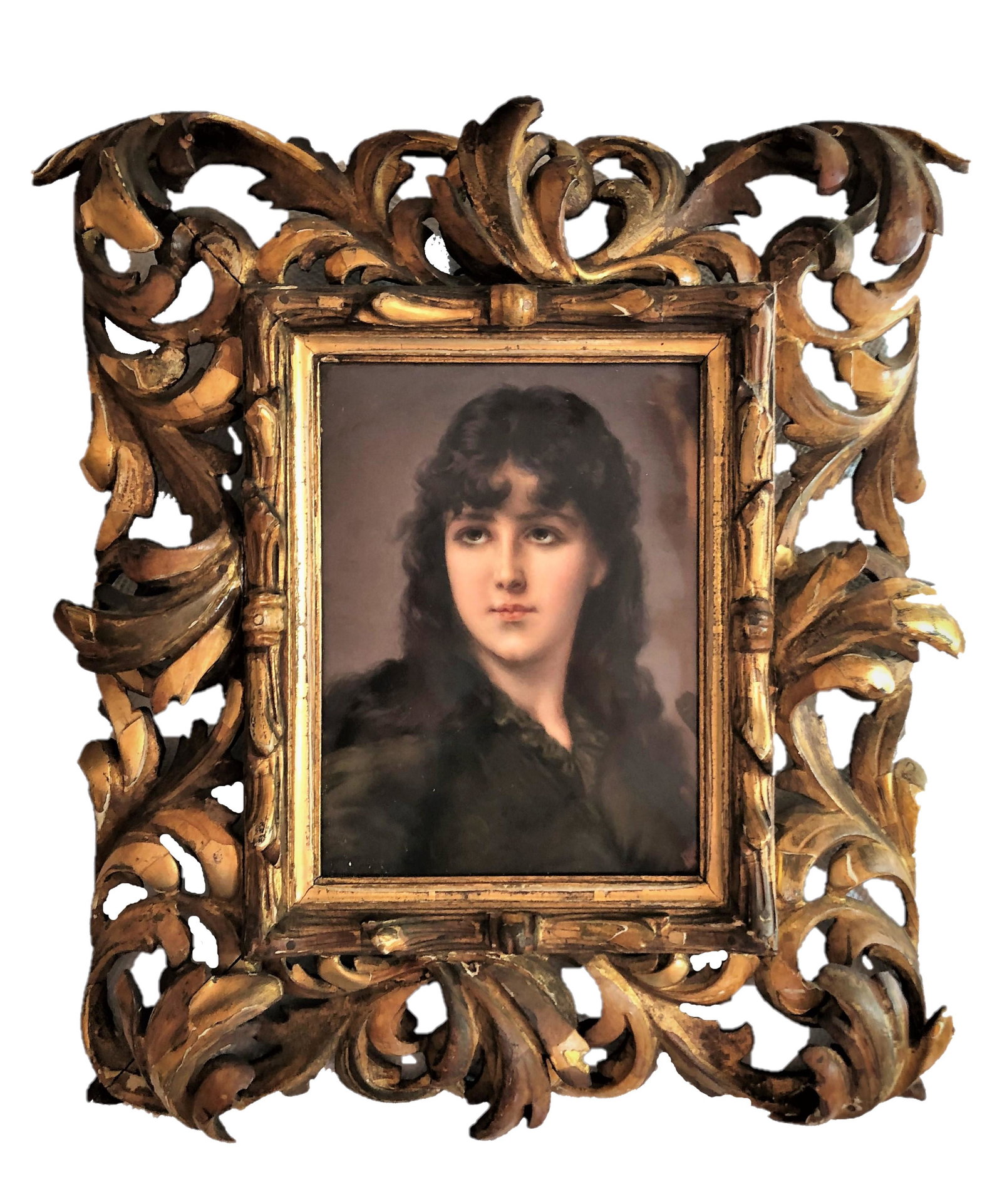 Antique Hand Painted KPM Porcelain Plaque. (1 of 4)