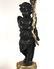 PAIR OF PATINATED AND GILT BRONZE FIGURAL FOUR LIGHT CA - 3