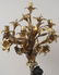 PAIR OF PATINATED AND GILT BRONZE FIGURAL FOUR LIGHT CA - 4