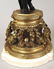 PAIR OF PATINATED AND GILT BRONZE FIGURAL FOUR LIGHT CA - 5