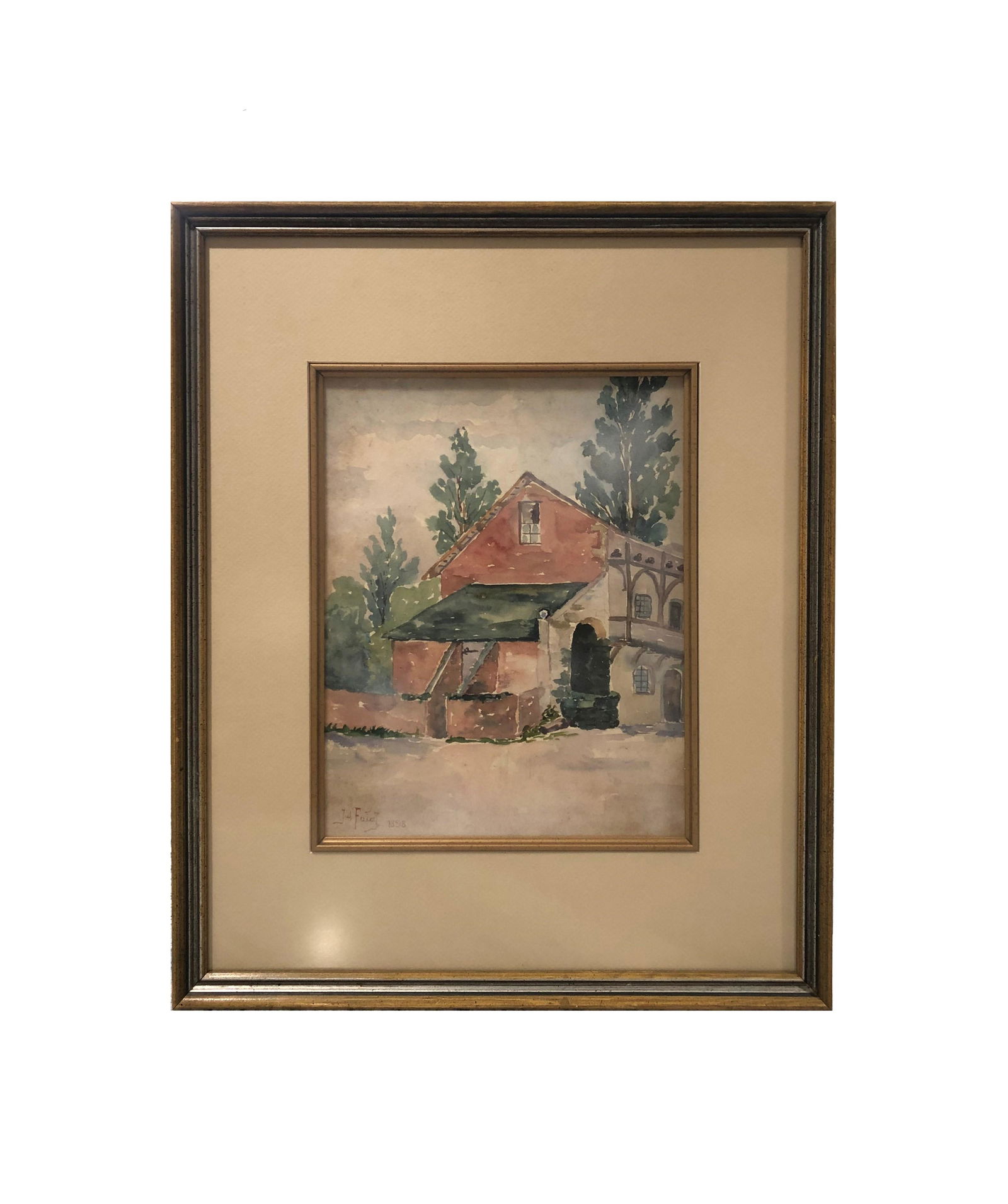 Julian Falat (1853 - 1929): Julian Falat (1853 - 1929). Watercolor on Paper. Measure 8 1/2"in H x 13 1/4"in W and 14 1/2"in H x 11"in W . Julian Falat studied at the Fine Art Academy in Cracow, then went to Munich for further st