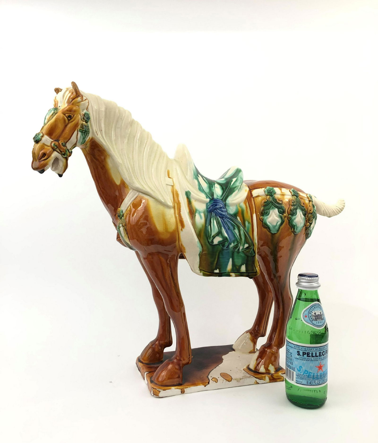 A Chinese Sancai Glazed Pottery Figure of a Horse (1 of 5)