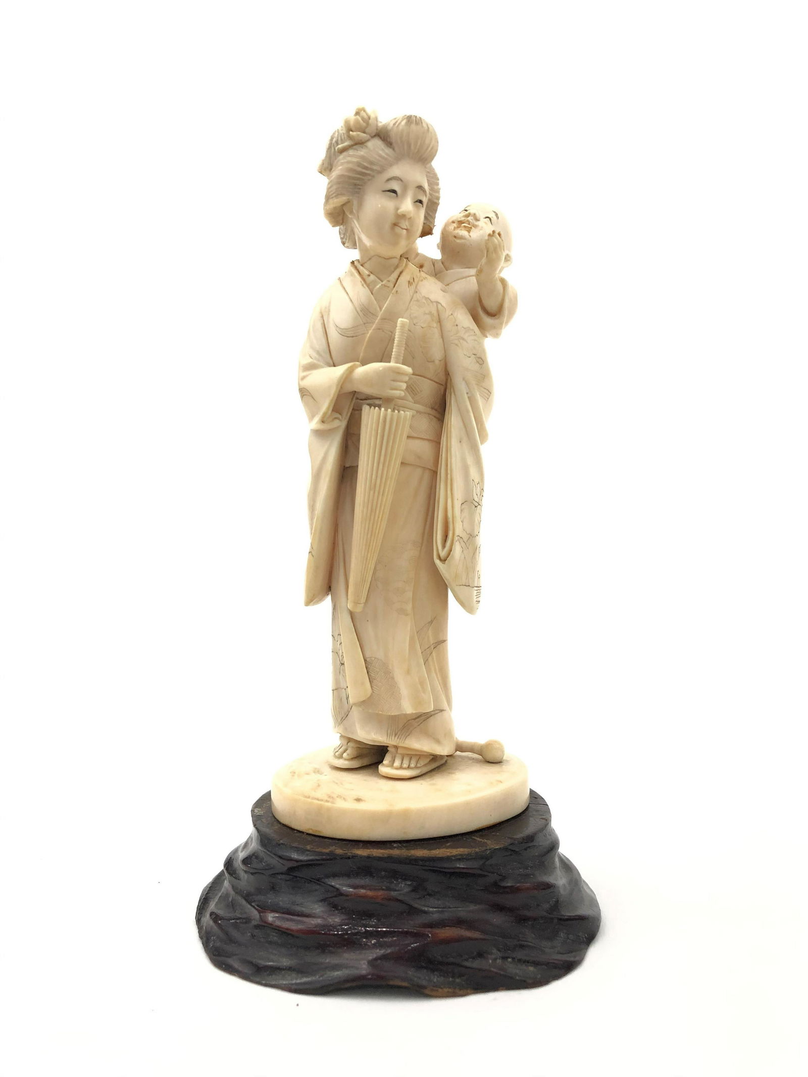 Japanese Hand Carved Figure (1 of 4)