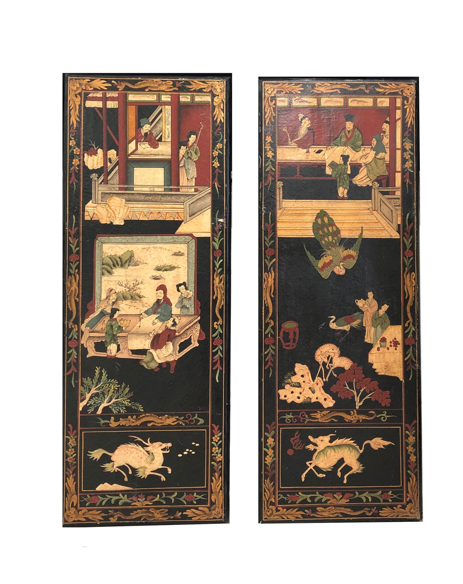 Pair of Chinese Wood Panels (1 of 8)