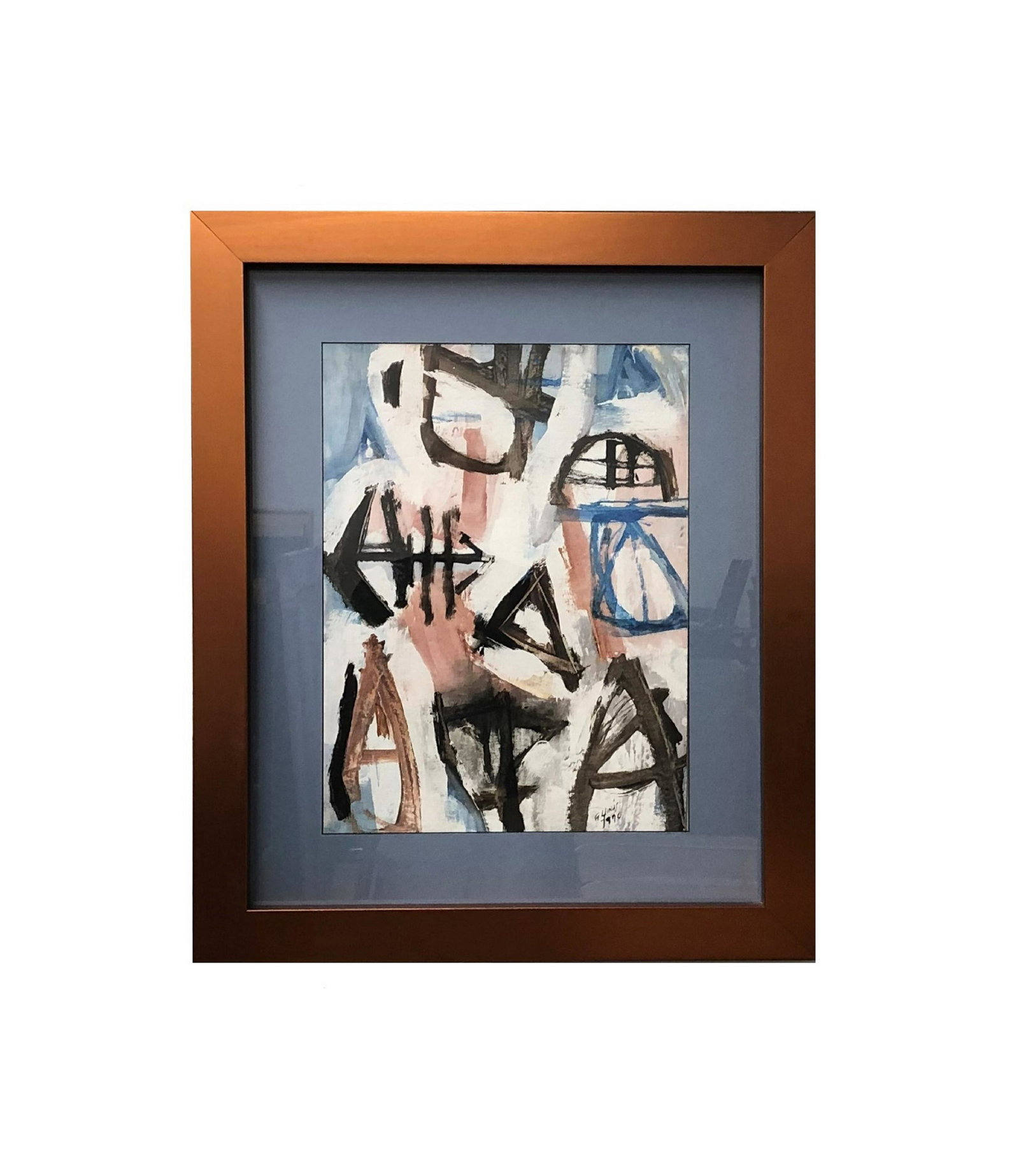 Guido Llinas (1923 - 2005). Cuban: Guido Llinas (1923 - 2005). Mixed Media on Cardboard 1990. Measure 20"in H x 15"in W and 30"in H x 25"in W with frame. Guido Llinas was born in Pinar del Rio, Cuba. Self-taught, he appeared in the 195