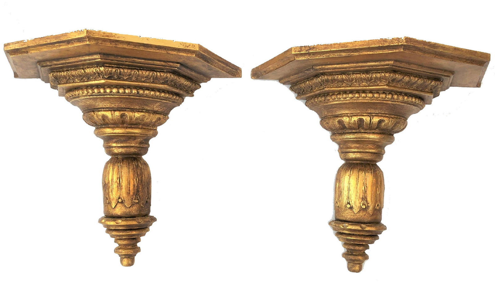 Pair of Gilt Wood Brackets (1 of 1)