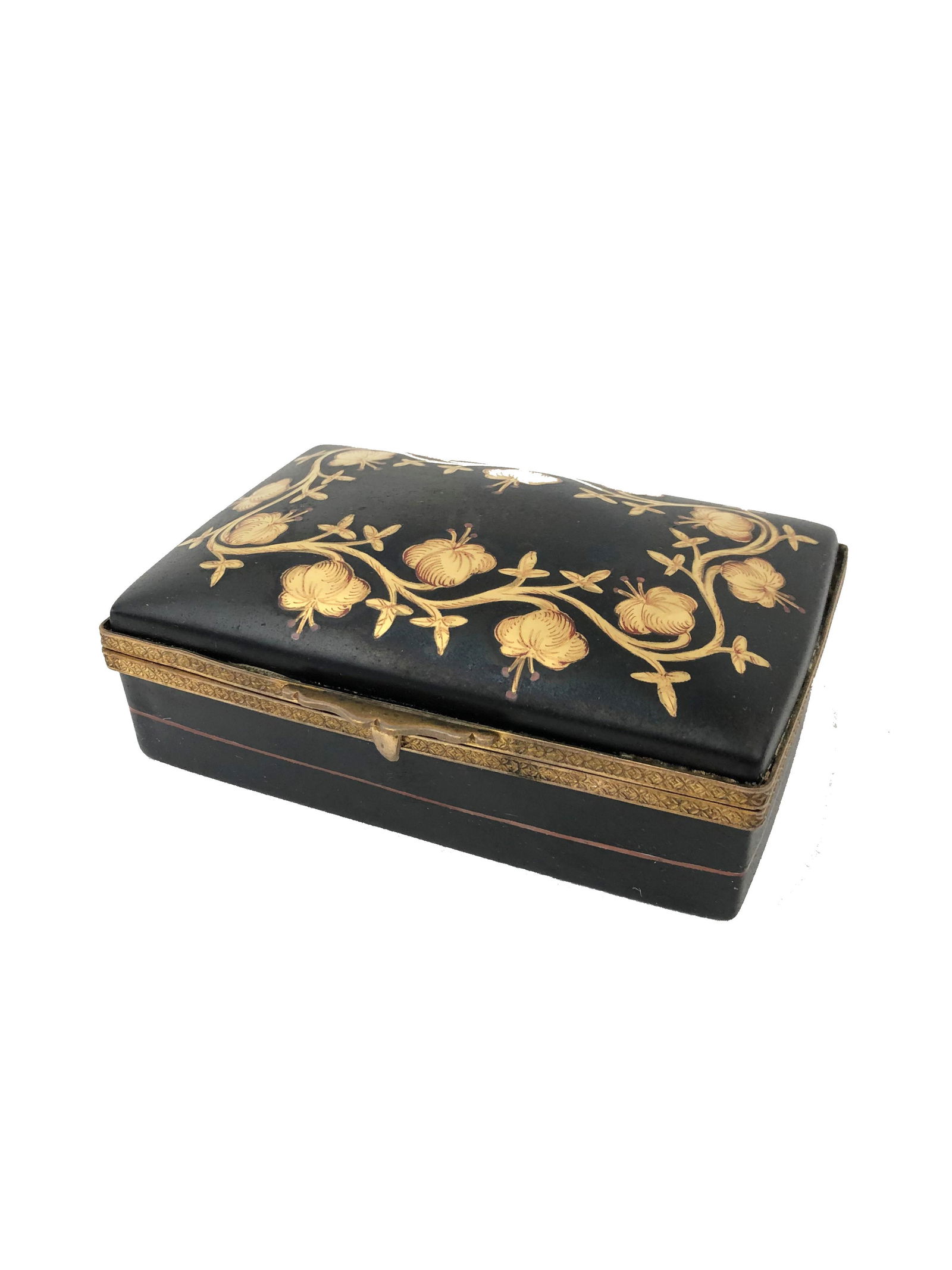 French Hand Painted Porcelain Box (1 of 3)