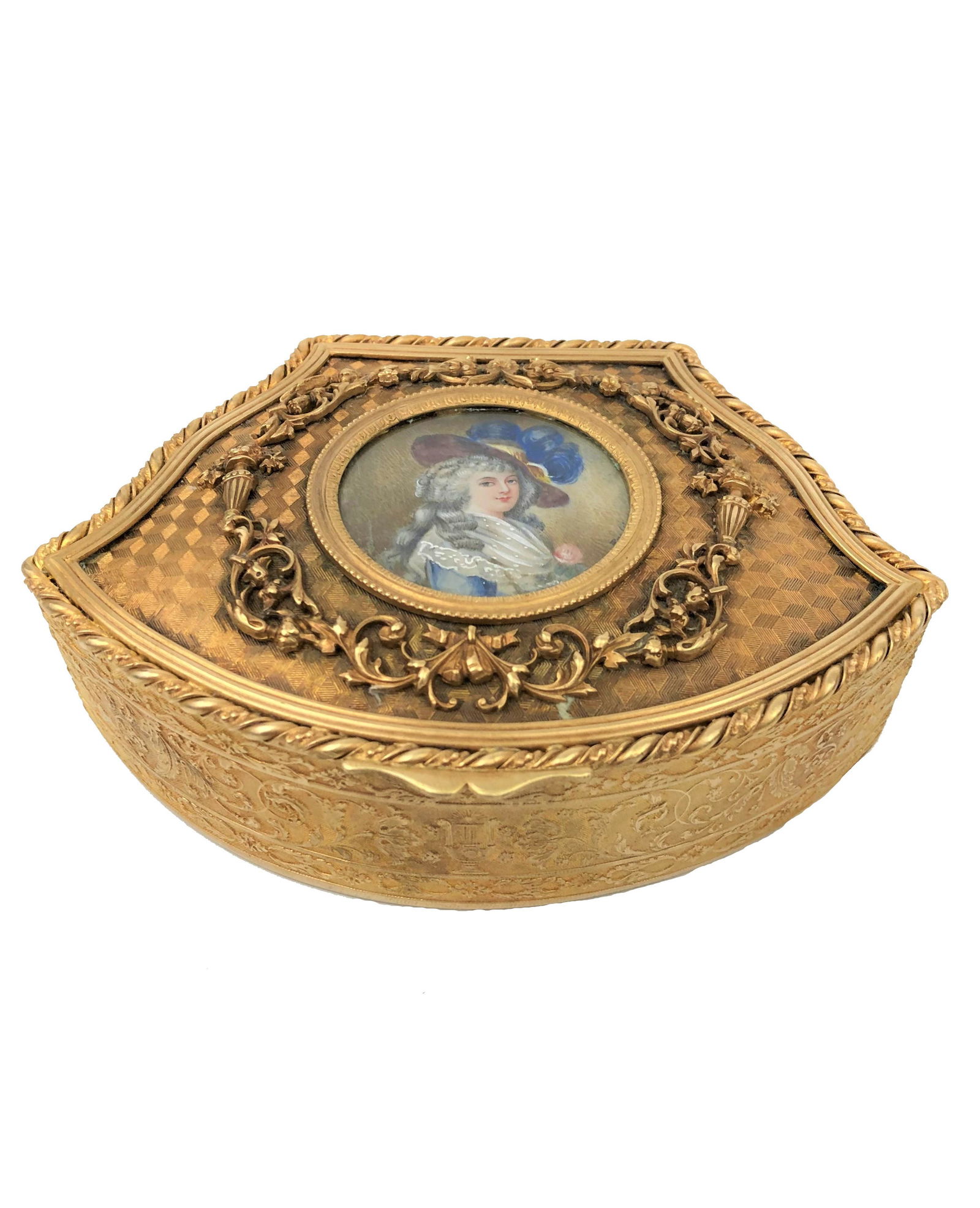 Antique Bronze and Hand Painted Box (1 of 3)
