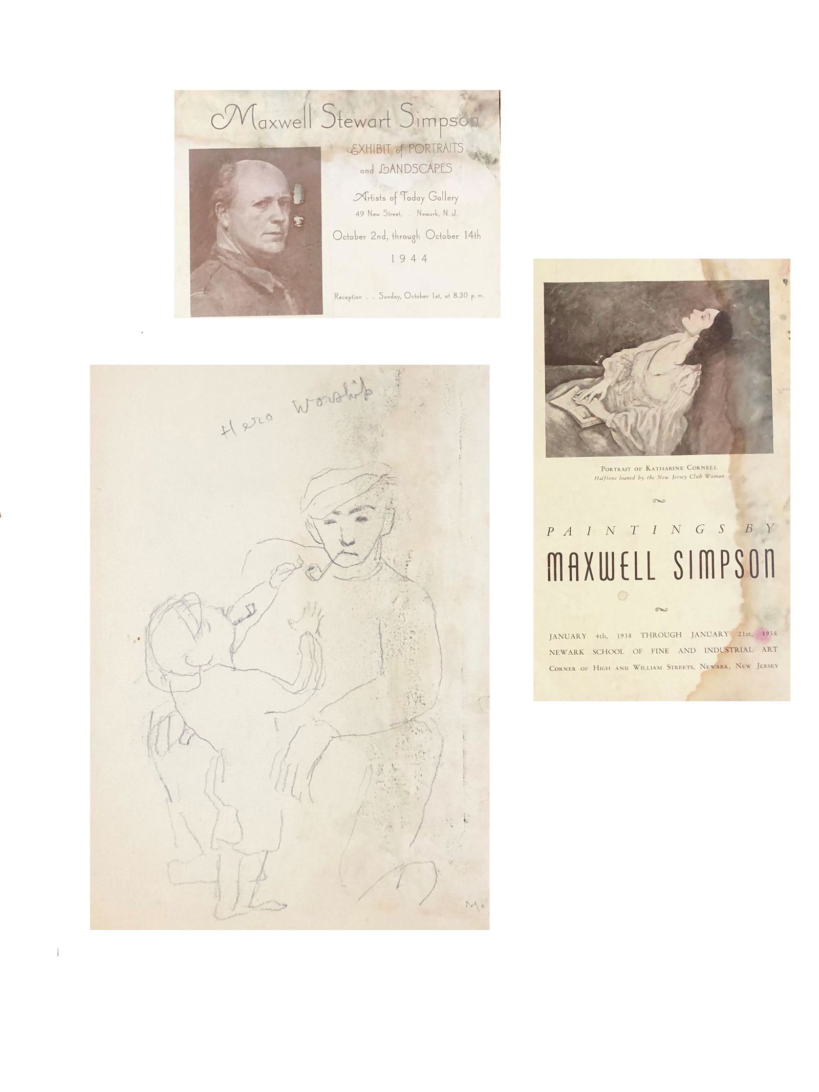 Study of Maxwell Simpson  (1896 - 1984) American (1 of 2)