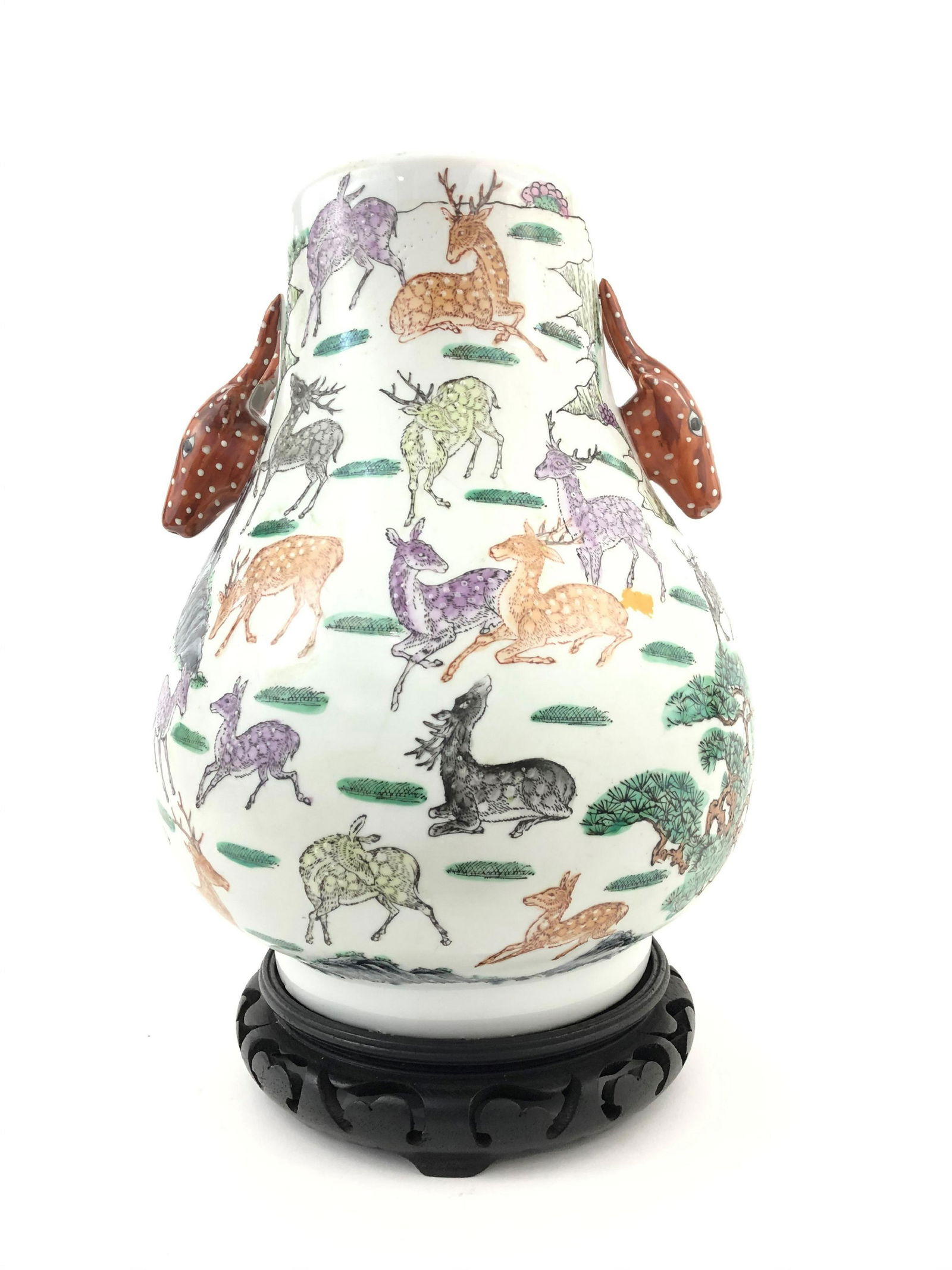 QIANLONG MARK, CHINESE FAMILLE ROSE VASE (1 of 3)