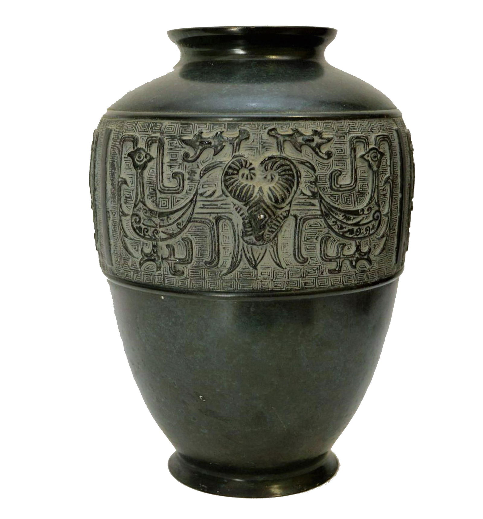 Posibly 18 or 19 century Chinese Bronze Vase (1 of 4)