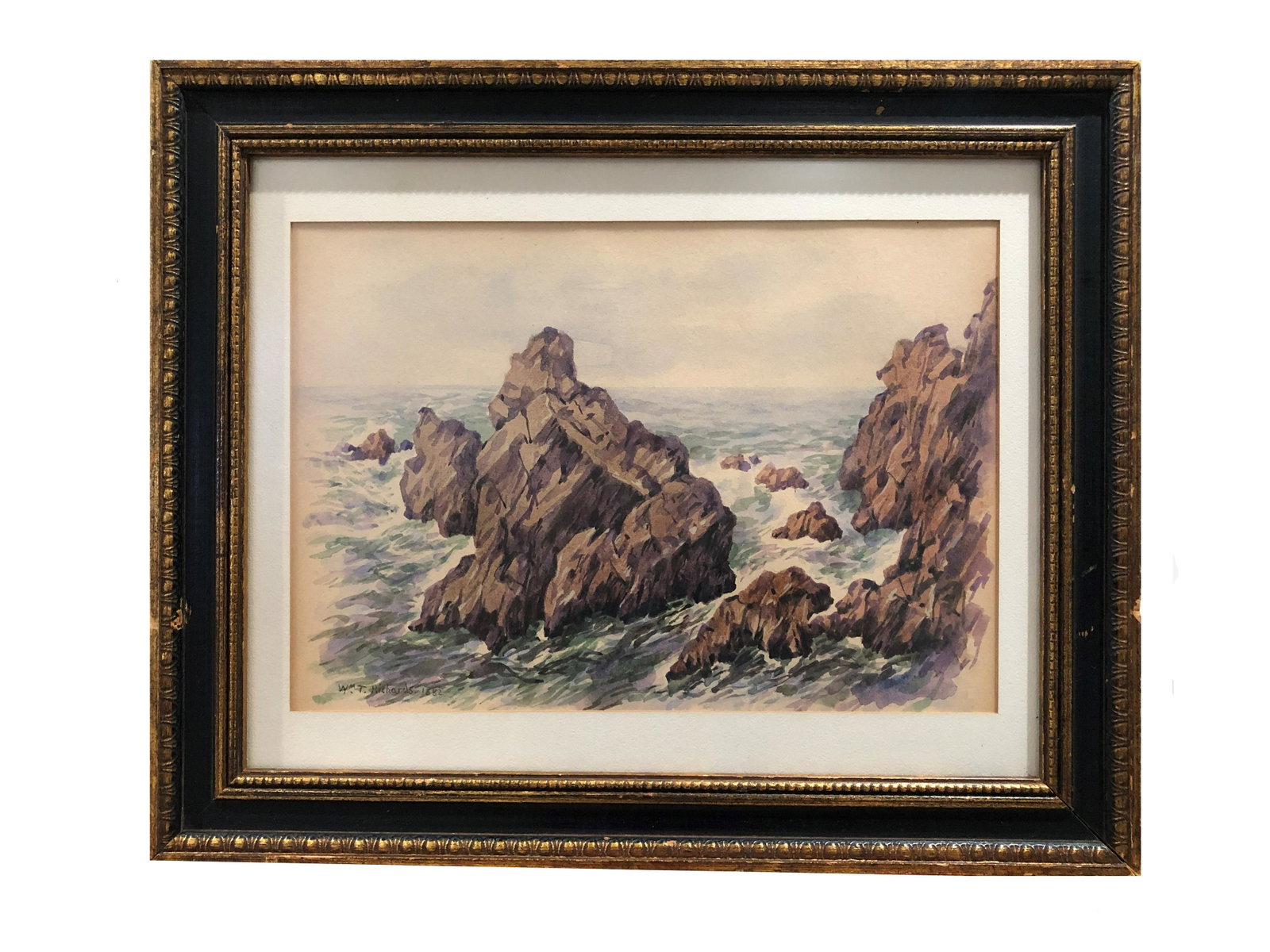 William Trost Richards (1833 - 1905)American: William Trost Richards (1833 - 1905)Watercolor. Measure 8 1/2"in H x 12"in W and 13 1/2"in H x 16 3/4"in W with frame. Born: Philadelphia, Pennsylvania 1870 Died: Plainfield, New Hampshire 1966 Unique