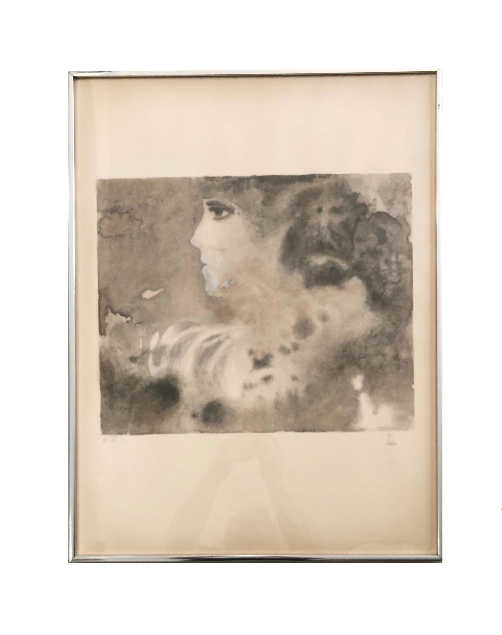 Hector Poleo (1918 - 1989) Original Lithography: Hector Poleo (1918 - 1989) Original Lithography. Signed and Numbered in Pencil E.A./10. Measure 15 1/2"in H x 18 3/4"in W and 29"in H x 22"in W with frame.