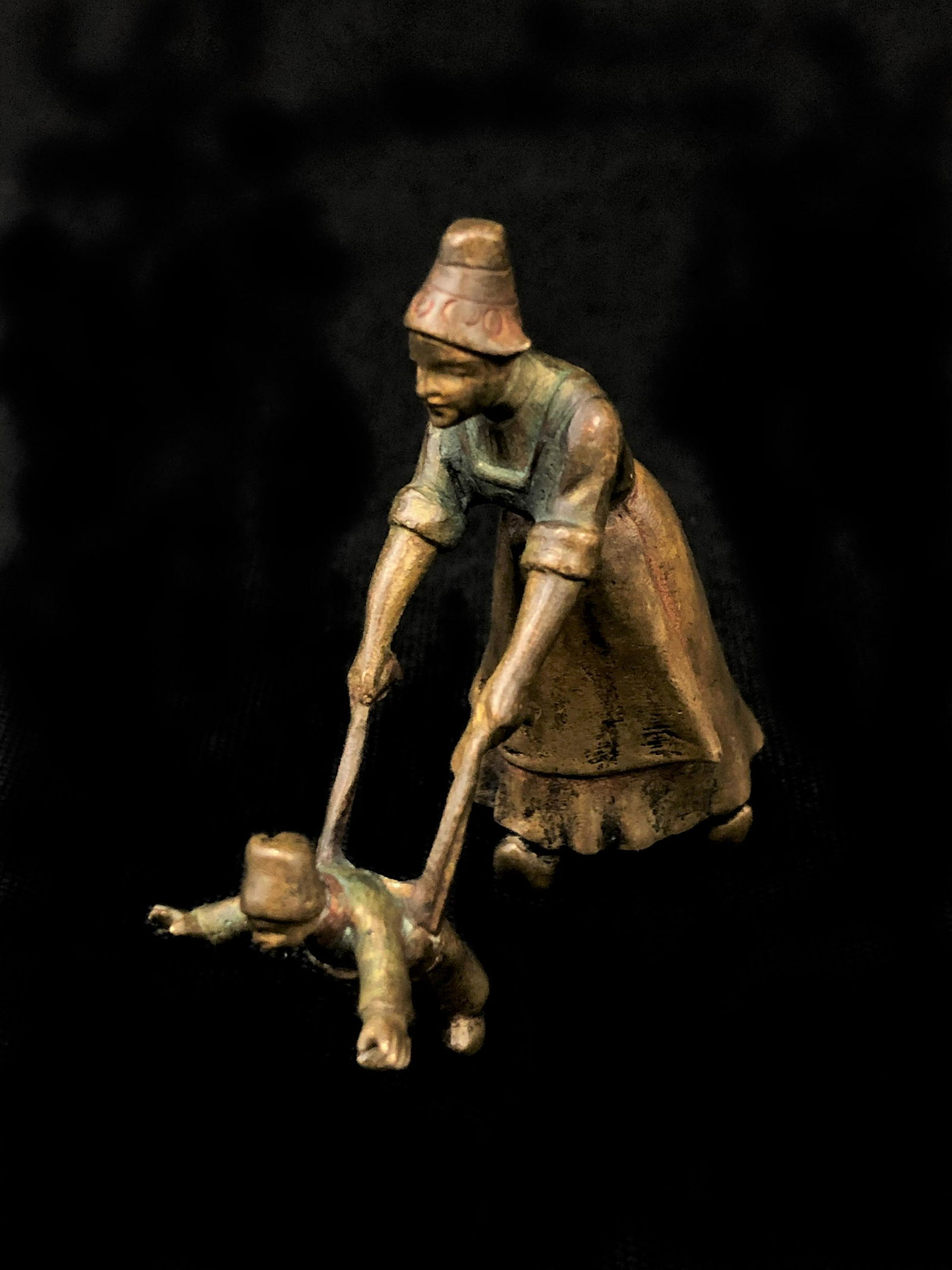 Miniature Polychrome Austrian Bronze (1 of 1)