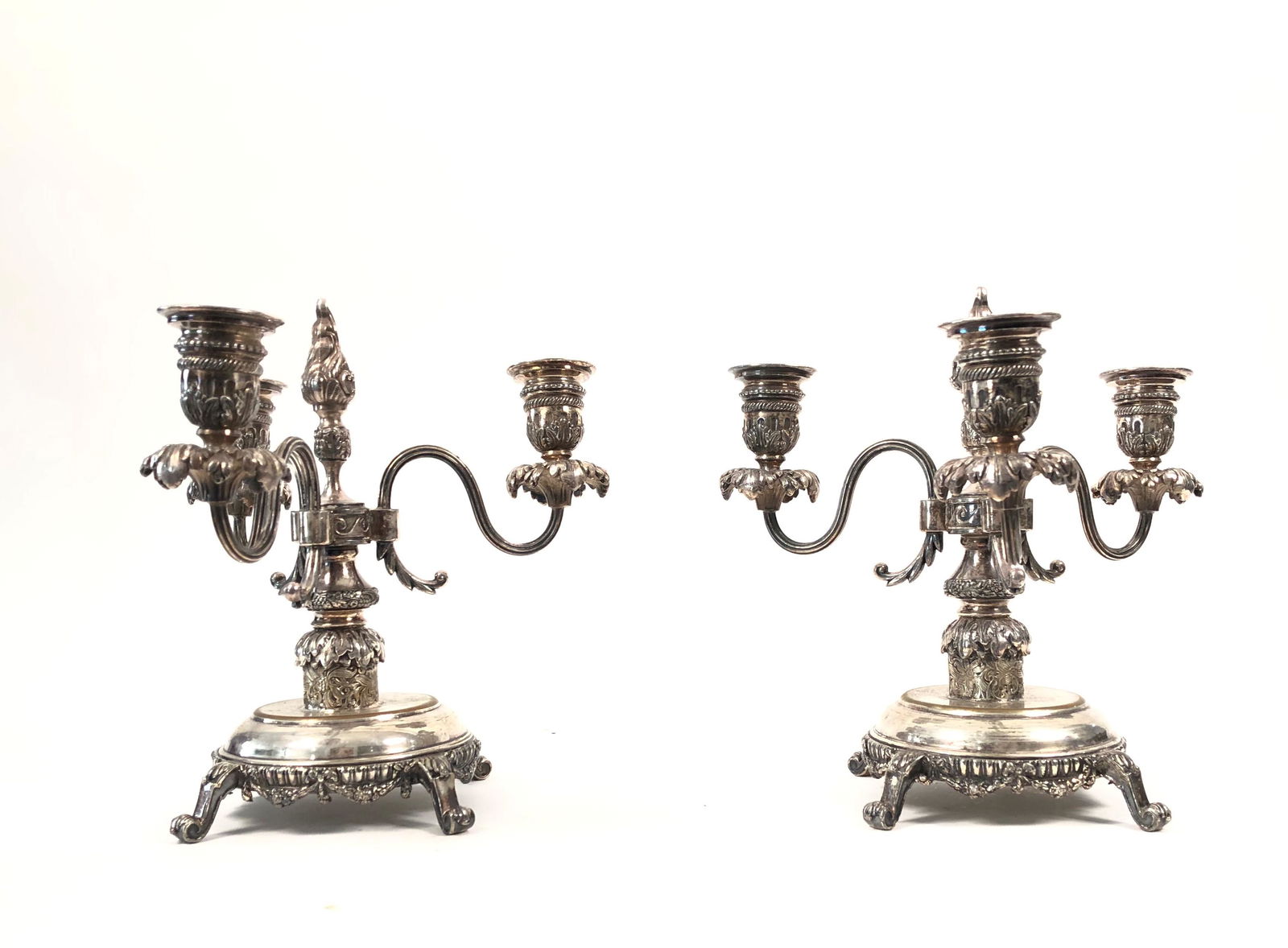 Pair of Silverplated Candelabras (1 of 3)