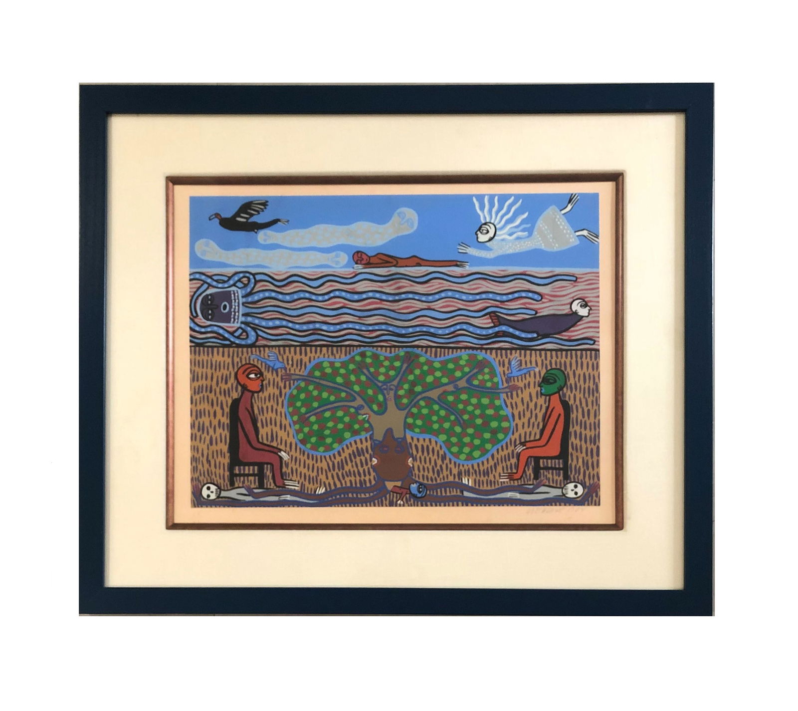 Manuel Mendive (Born 1944). Lithography (1 of 3)