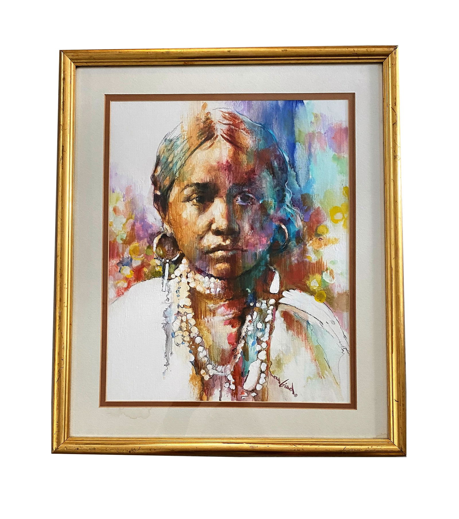 Jonas Gerard (1941 - )American: Jonas Gerard (1941 - )American. Oil on Canvas. Measure 19"in H x 15"in W and 25 1/2"in H x 22"in W with frame. Jonas Gerard was born in Casablanca, Morocco, in 1941. He began his artistic career on th