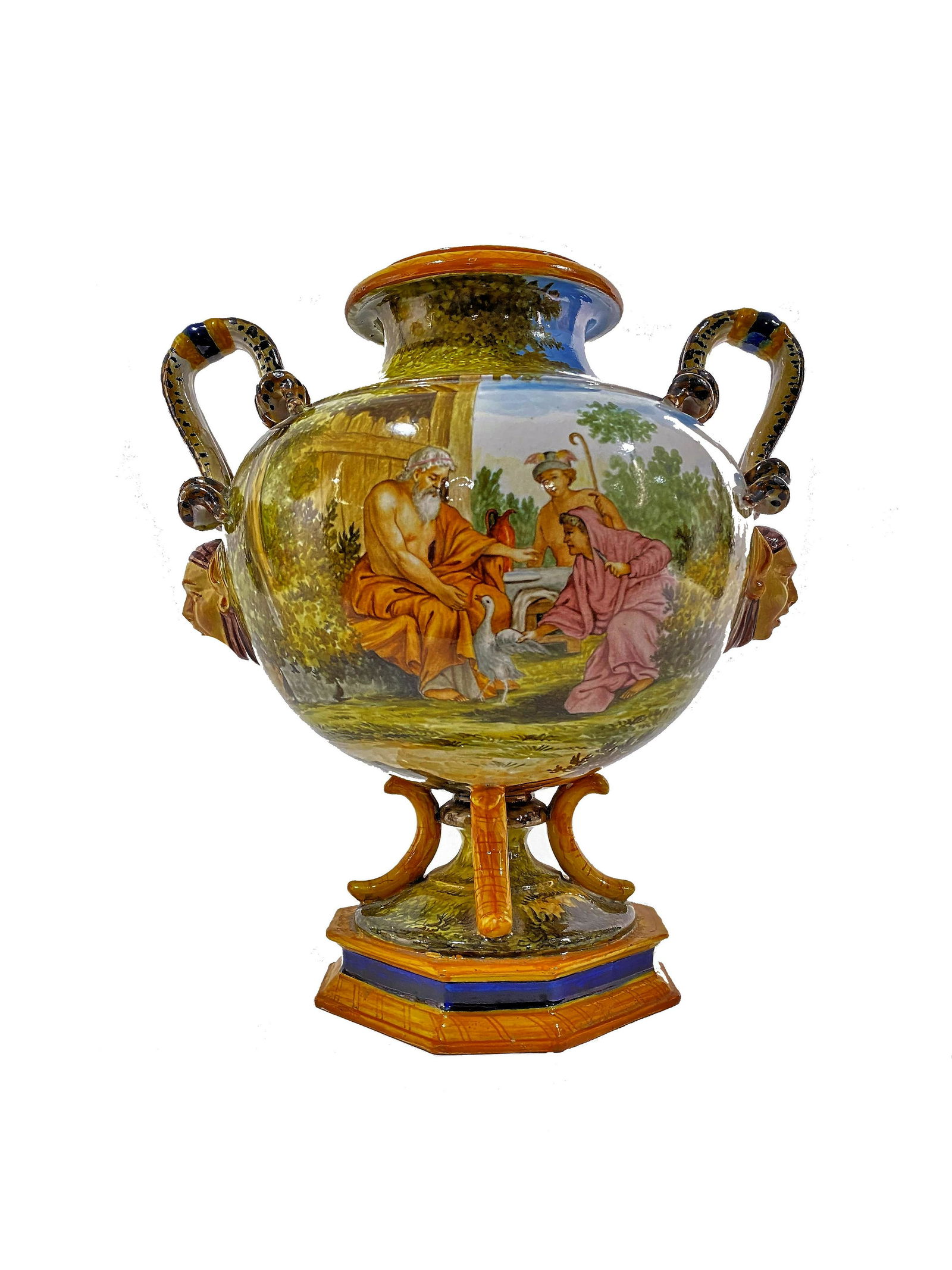 Antique Majolica Italian Ginori Vase (1 of 5)