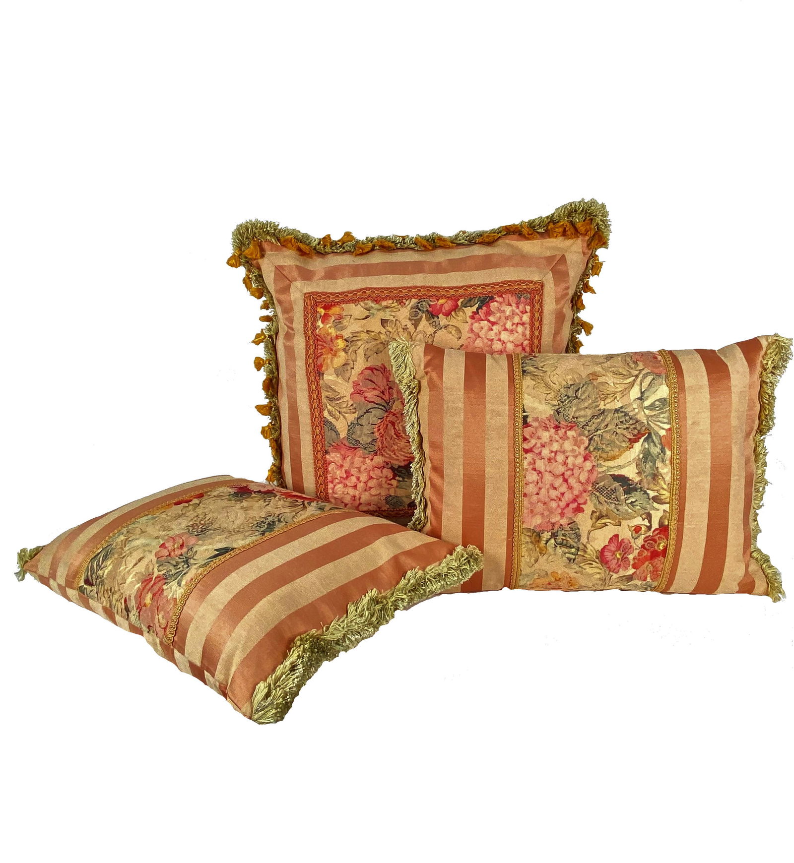 Pair of Antique Needlepoint Cushions (1 of 1)