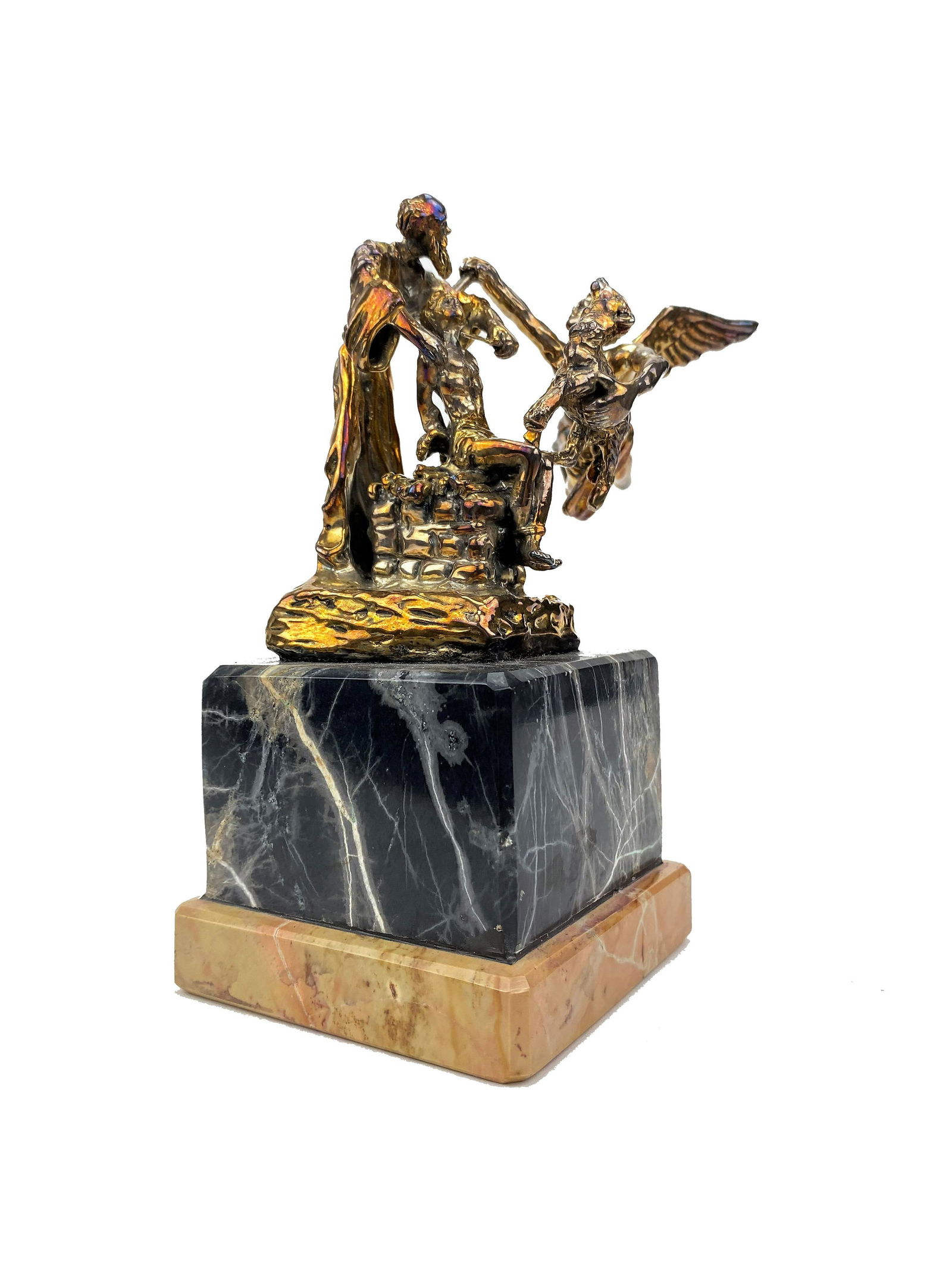 Sam Philipe Sterling Silver Figure in marble base (1 of 1)