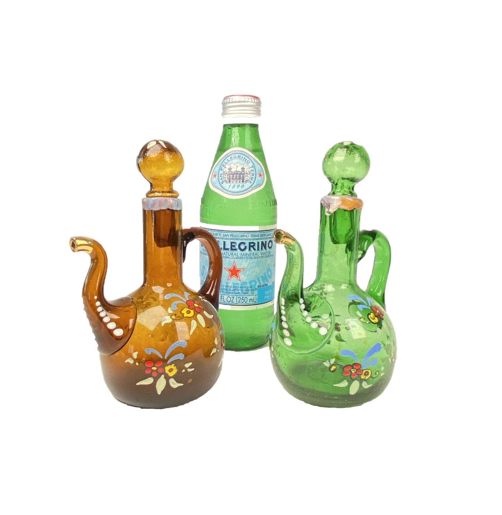 Two Hand Painted Moser Enameled Jar (1 of 2)