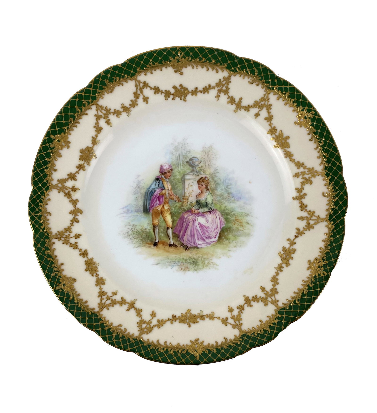 Hand Painted Dresden Porcelain Plate (1 of 3)