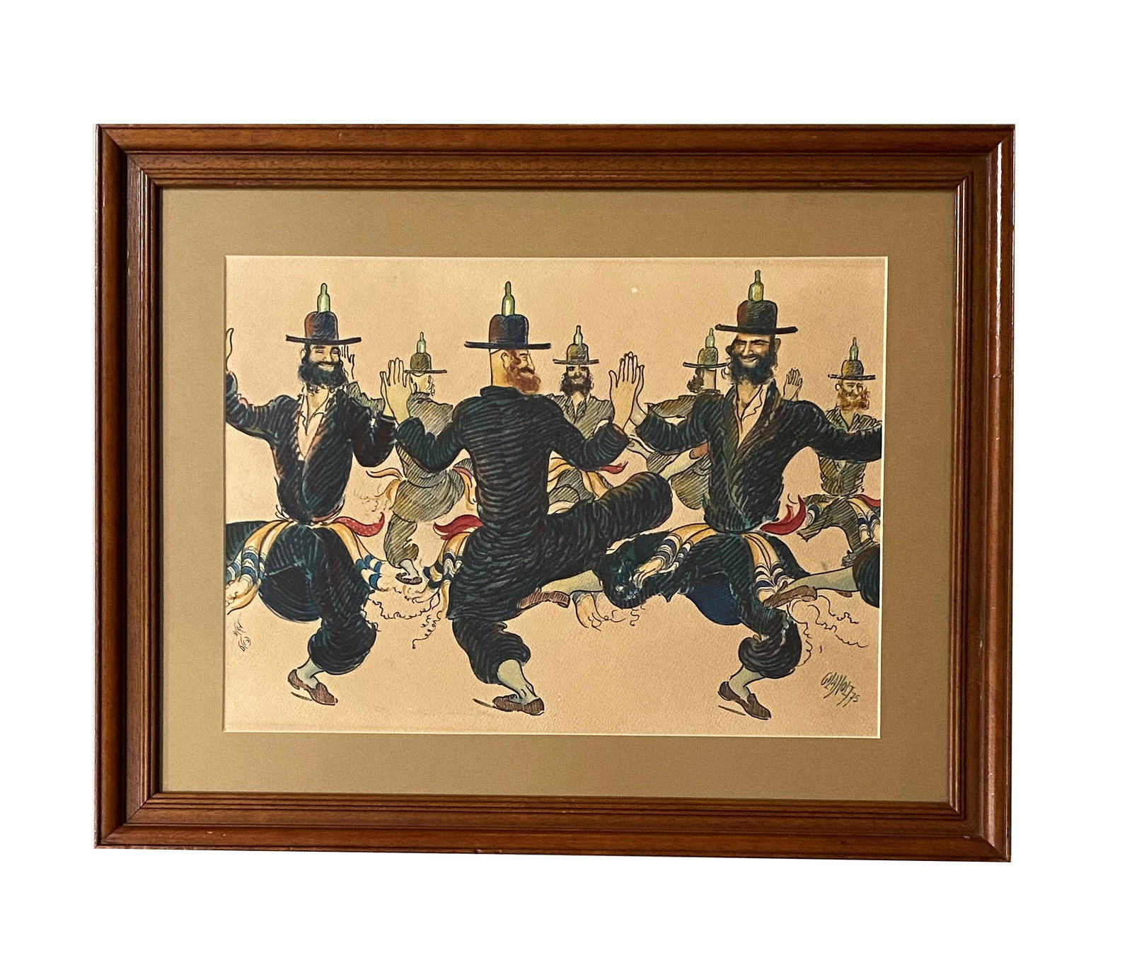 Gertrude Bird Holt (mid 20th century) American: Gertrude Bird Holt (mid 20th century) American. Mixed Media on Paper. Measure 12 3/4"in H x 17 3/4"in W and 19 1/2"in H x 24 1/2"in W with frame.