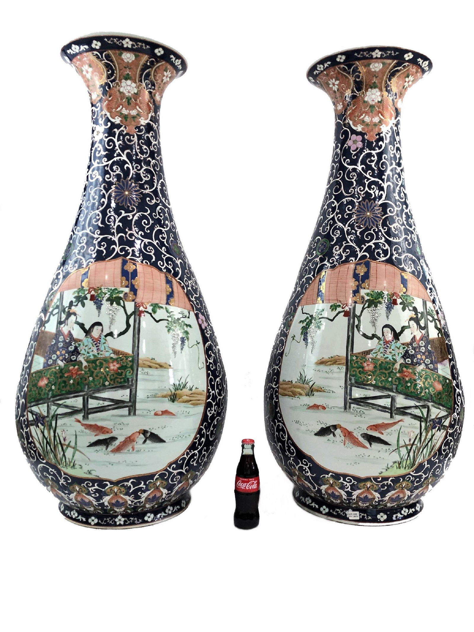 Huge Chinese Pair of Porcelain Vases (1 of 6)