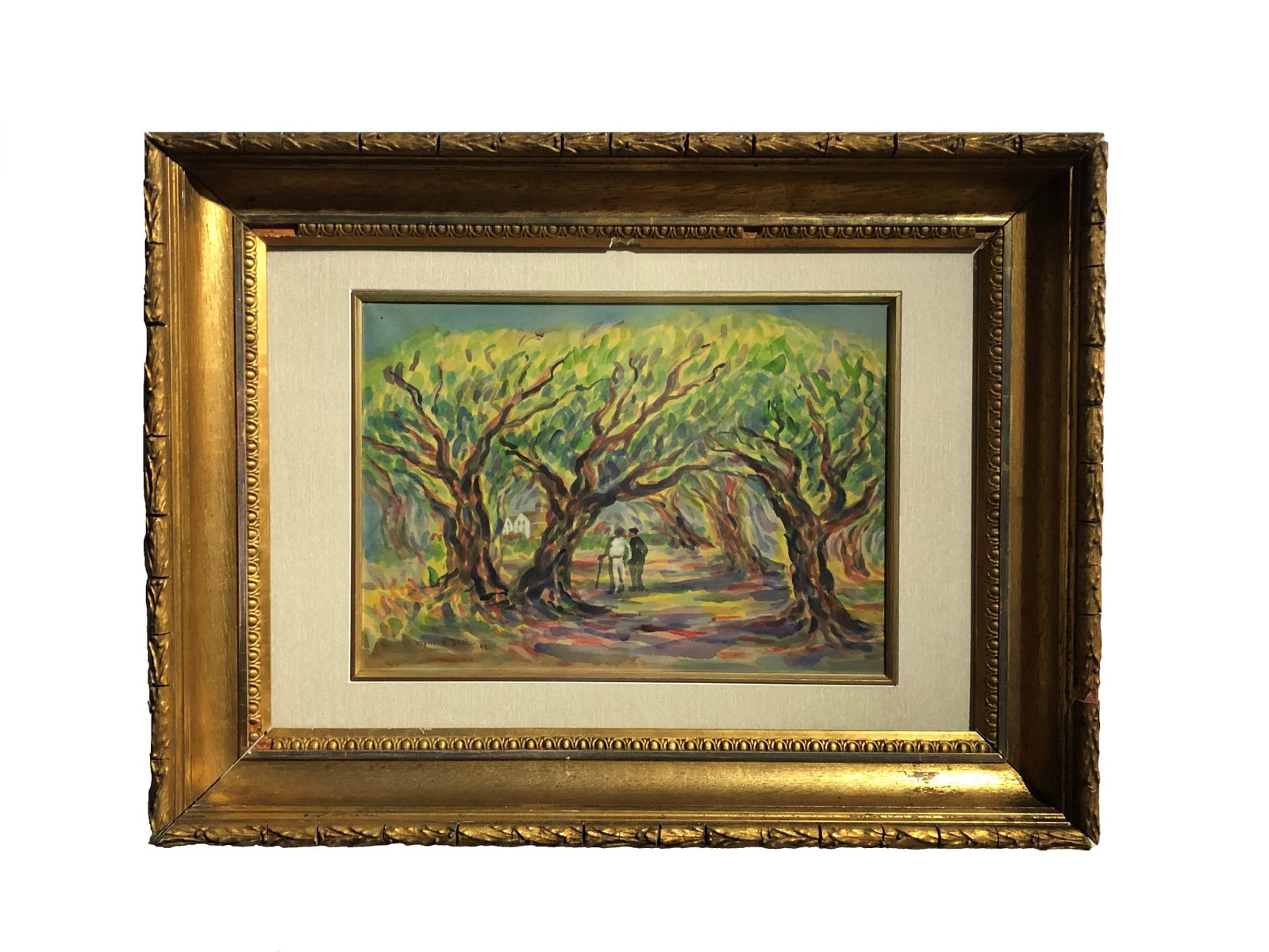 Reynolds Beal (1866/67 - 1951): Reynolds Beal (1866/67 - 1951). Watercolor on Paper. Measure 10"in H x 14" in W and 18"In H x 24"in W with frame. Biography: An important American impressionist, Reynolds Beal was encouraged early on 