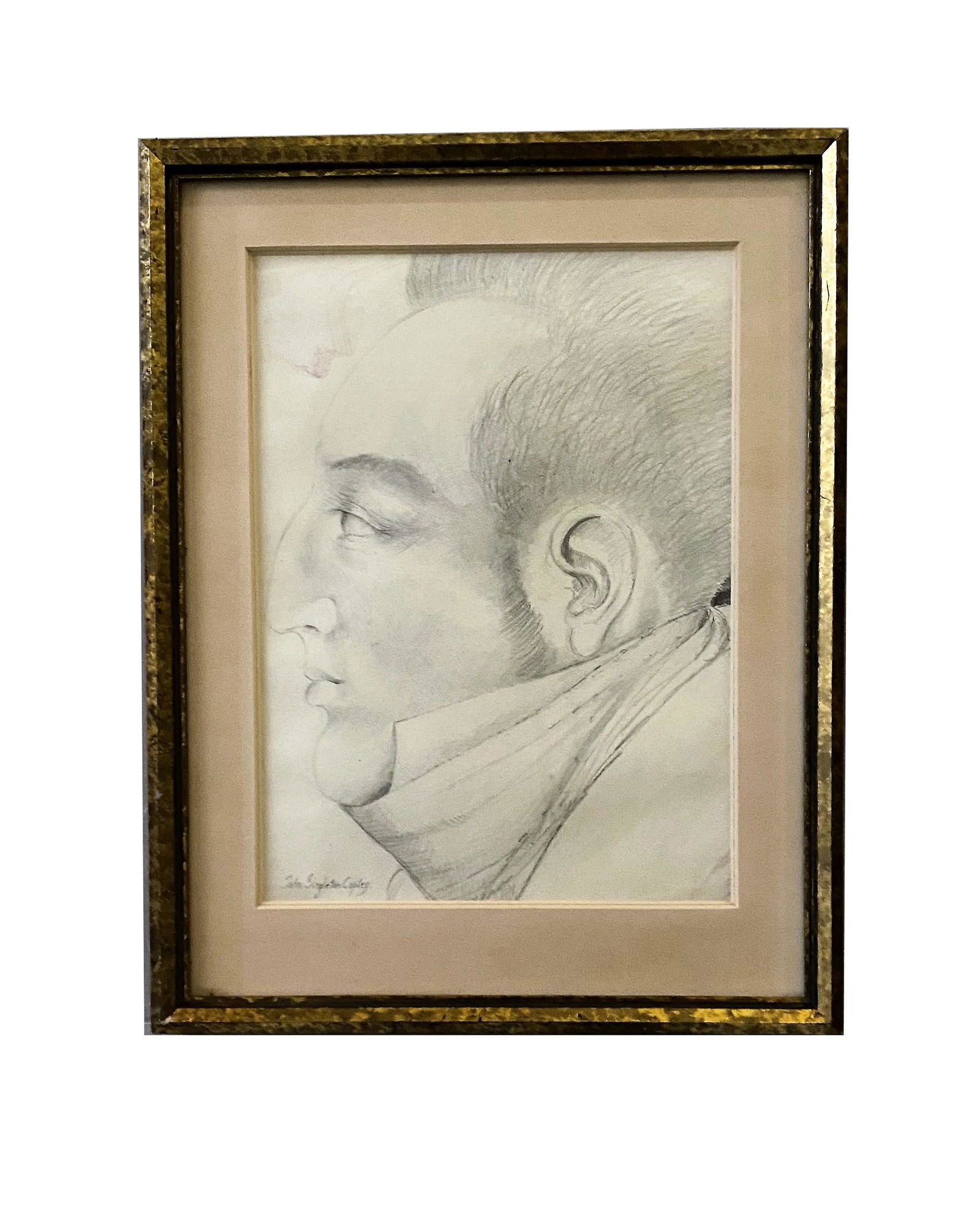 John Singleton Copley (1738 - 1815) American: John Singleton Copley (1738 - 1815) American Pencil on Paper Measure 9 1/2"in H x 7"in W and 13"in H x 10"in W with frame Known for: Portrait, historical, genre and religious painting Name variants: J