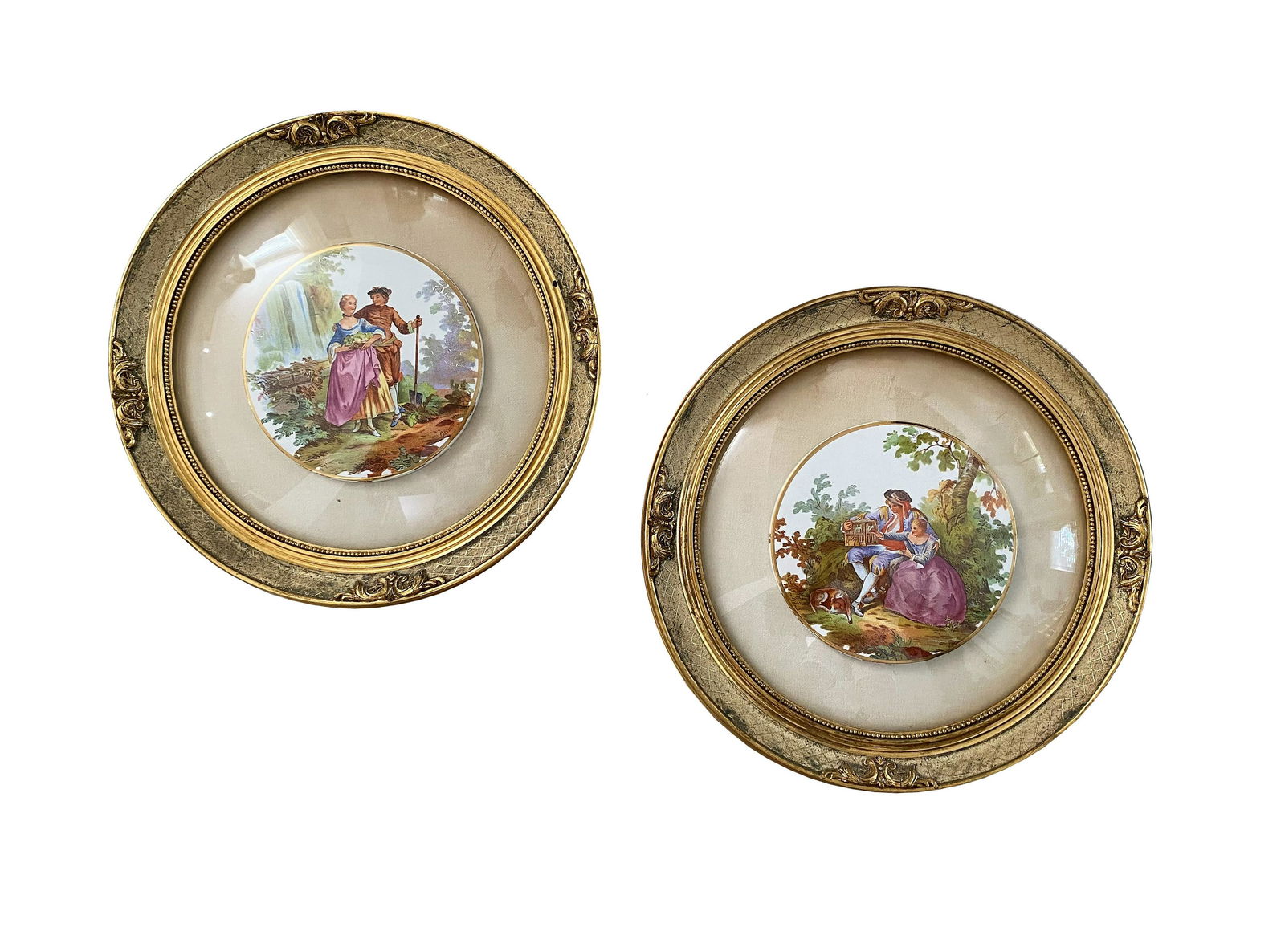 Pair of Antiques Porcelain Plaques (1 of 5)