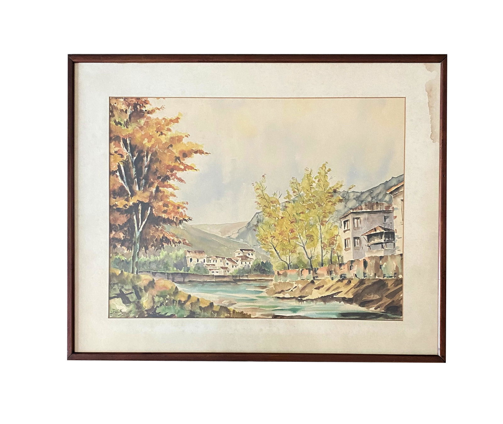 Julian Falat (1853 - 1929) Poland: Julian Falat (1853 - 1929) Poland Watercolor on Paper Measure 18"in H x 24"in W and 25"in H x 31"in W with frame Biography: Falat first studied under Wladyslaw Luszczkiewicz at the Krakow School of Fi