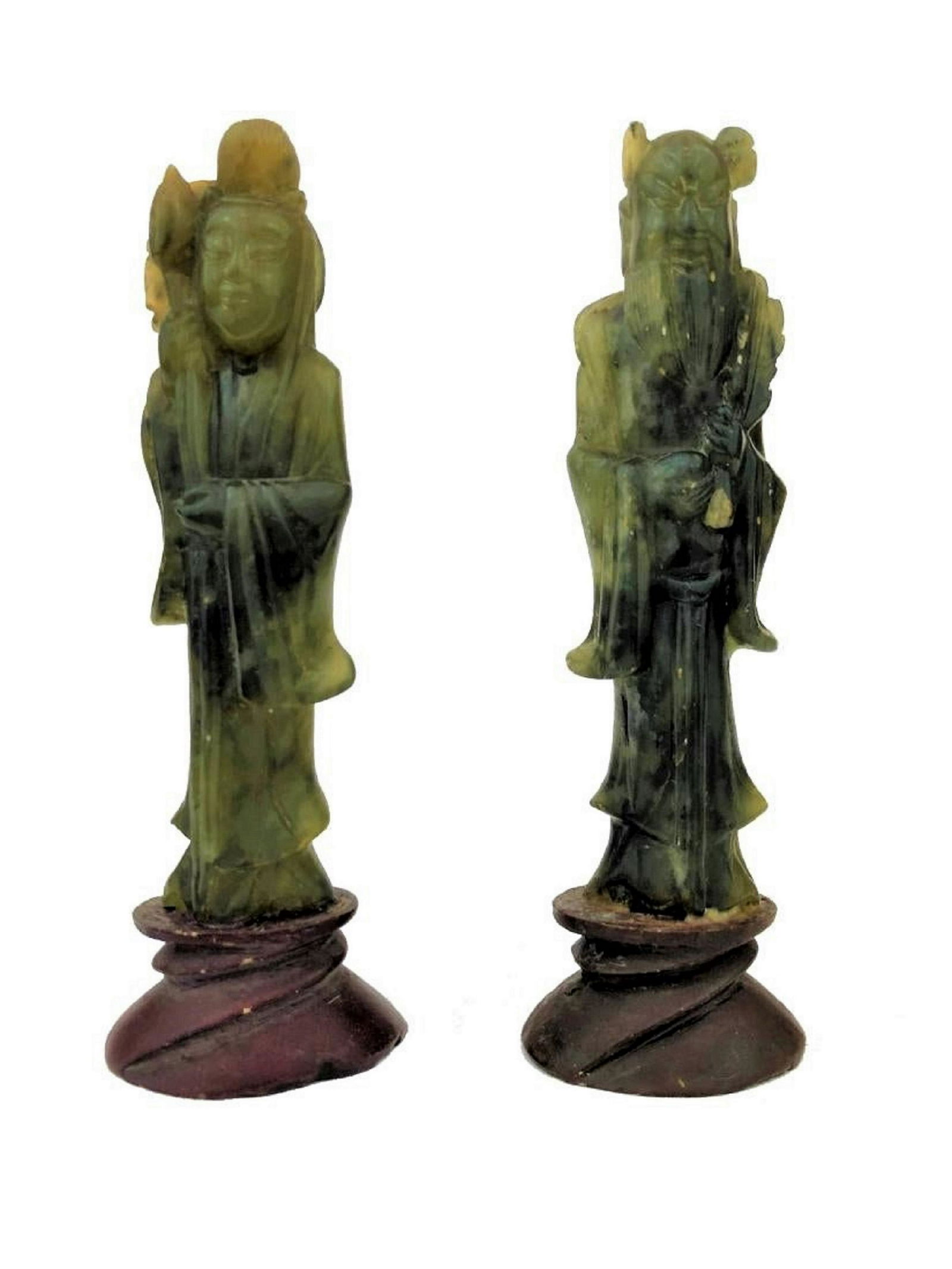 Pair of Chinese Jade Sculptures (1 of 3)