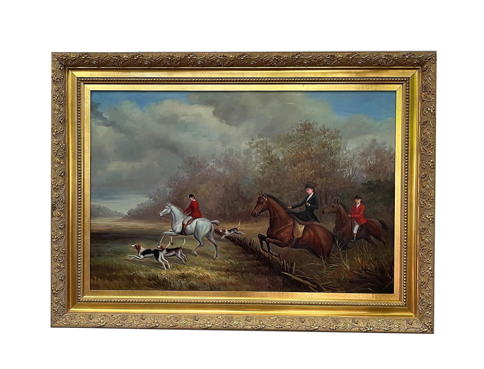 Fox Hunting with Hounds After Petit Gerard (1 of 4)